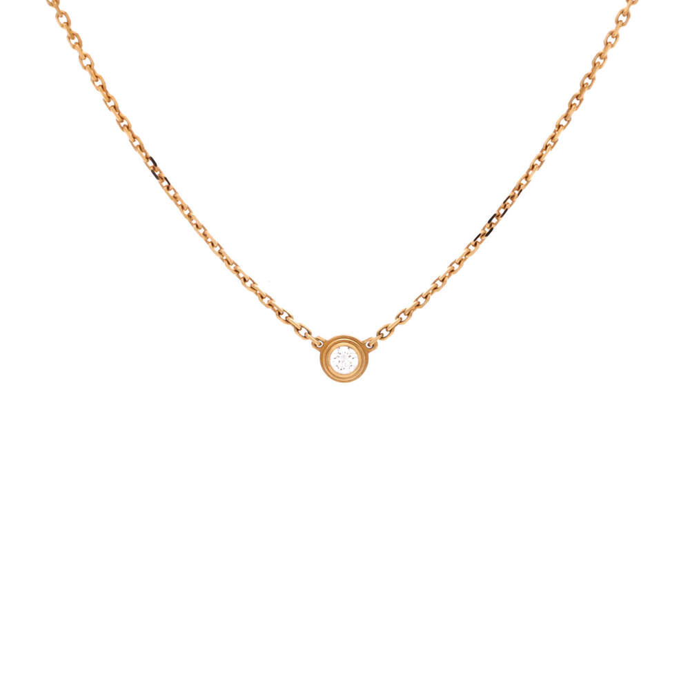 Cartier XS Cartier D'Amour Pendant Necklace 18K Yellow Gold and Diamond